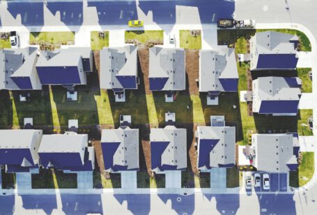 House Roof Solar - aerial photography houses