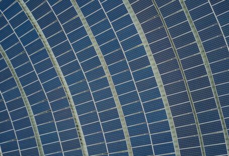 Solar Panel Lifespan - blue solar panel lot