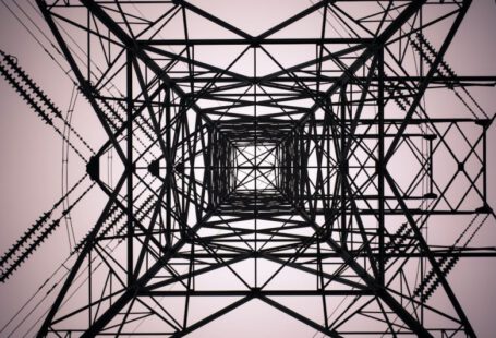 Solar Technology Future - black electrical tower